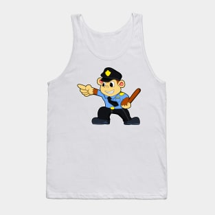 Monkey as Police officer - Police Tank Top